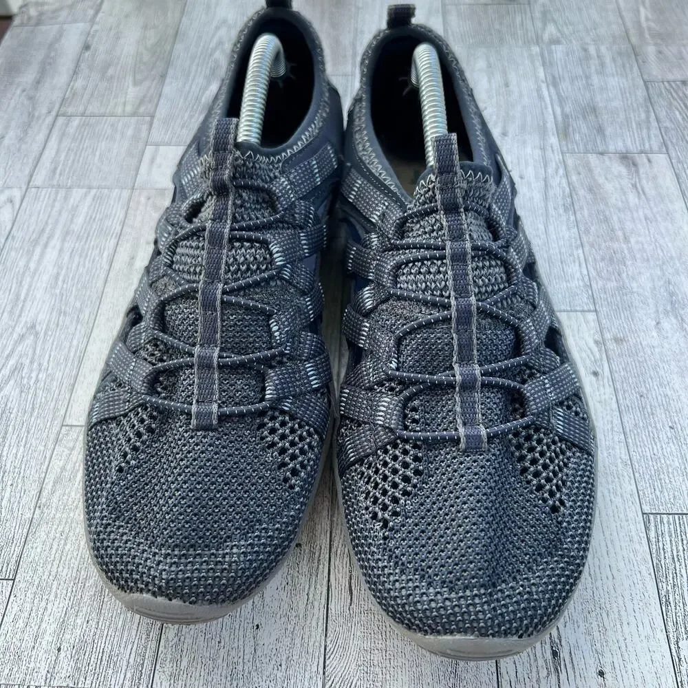 Skechers Reggae Fest Neap Webbing Mesh Fisherman Sneakers Size 7 No Insoles Navy